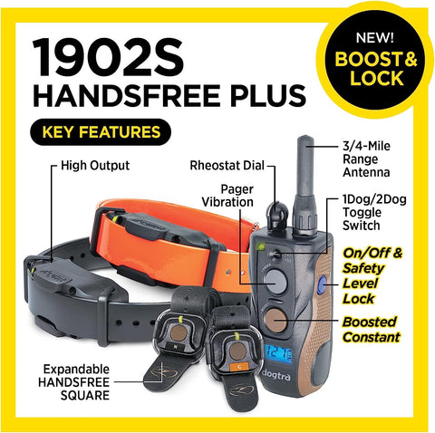 Image of Dogtra 1902S HANDSFREE Plus Boost and Lock, Remote Dog Training E-Collar
