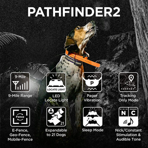 Image of Dogtra Pathfinder 2  GPS Dog Tracker & Training Collar - Green