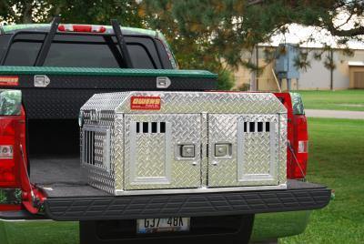 Image of Hunter Series Double Compartment Dog Box ATV/ UTV/ SUV- Standard Vents w/o Storage - DOGSWAGI
