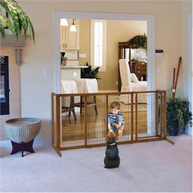 Deluxe Freestanding Pet Gate - DOGSWAGI