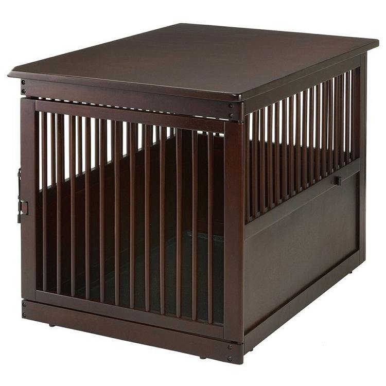 Richell End Table Dog Crate - DOGSWAGI