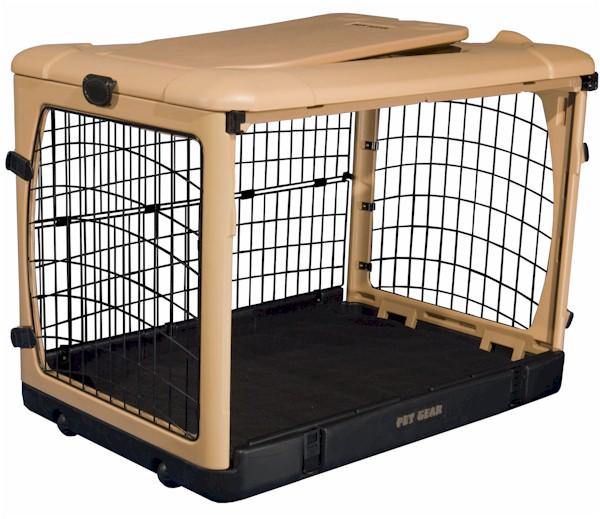 Deluxe Steel Dog Crate With Pad - DOGSWAGI