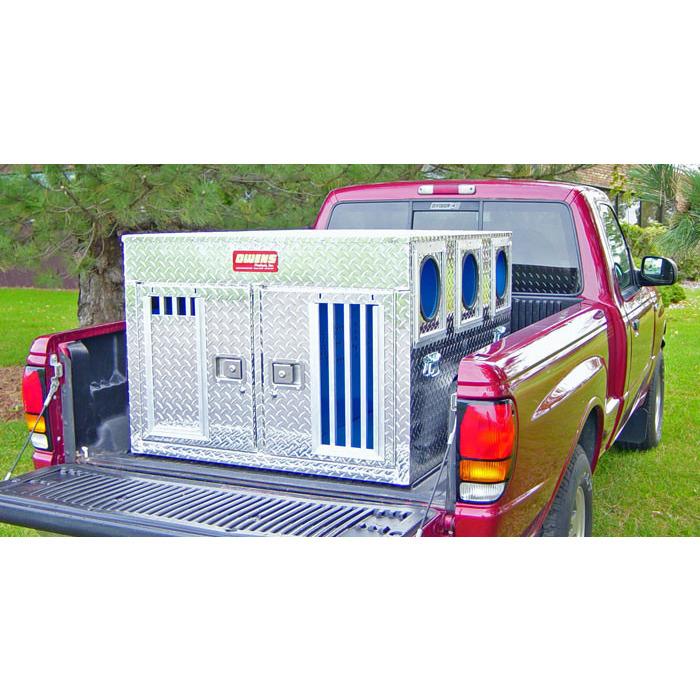 Owens Aluminum Double Dog Box- Hunter Series - DOGSWAGI