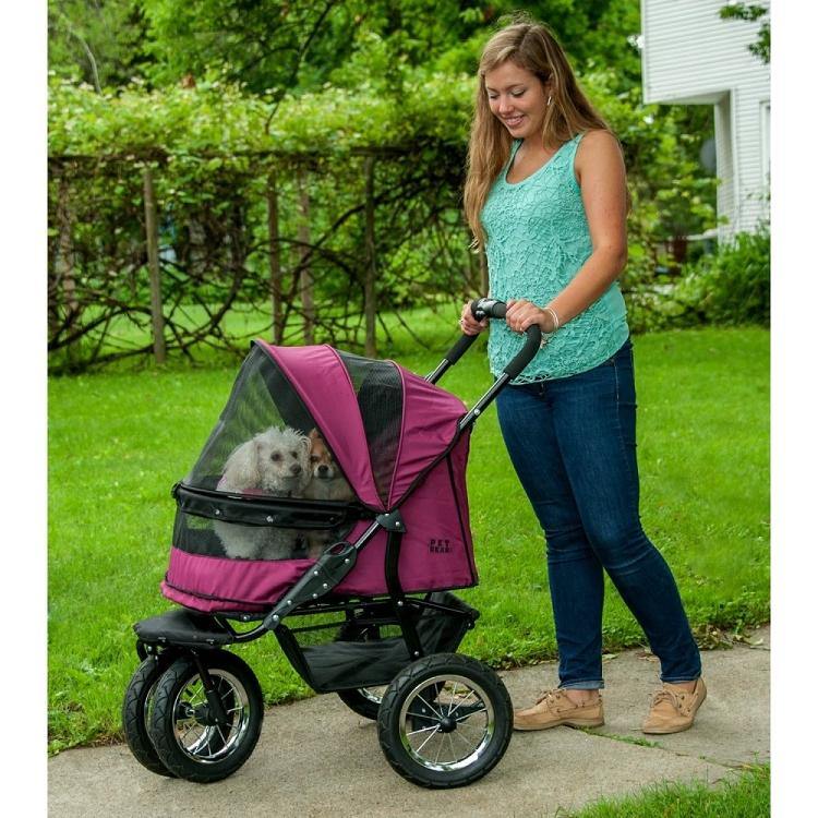 No-Zip Double Pet Stroller - DOGSWAGI