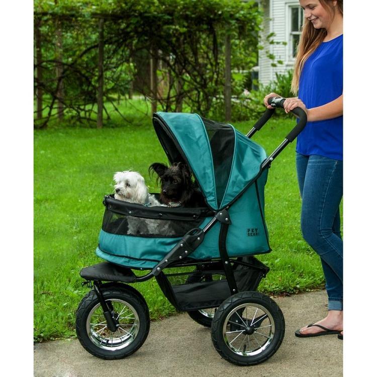 No-Zip Double Pet Stroller - DOGSWAGI