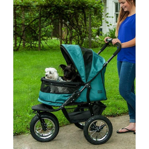 Image of No-Zip Double Pet Stroller - DOGSWAGI