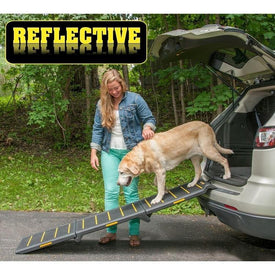 Tri-Fold Extra Wide Reflective Pet Ramp - DOGSWAGI