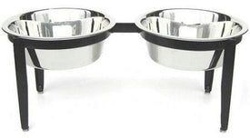 Visions Double Elevated Dog Bowl - DOGSWAGI